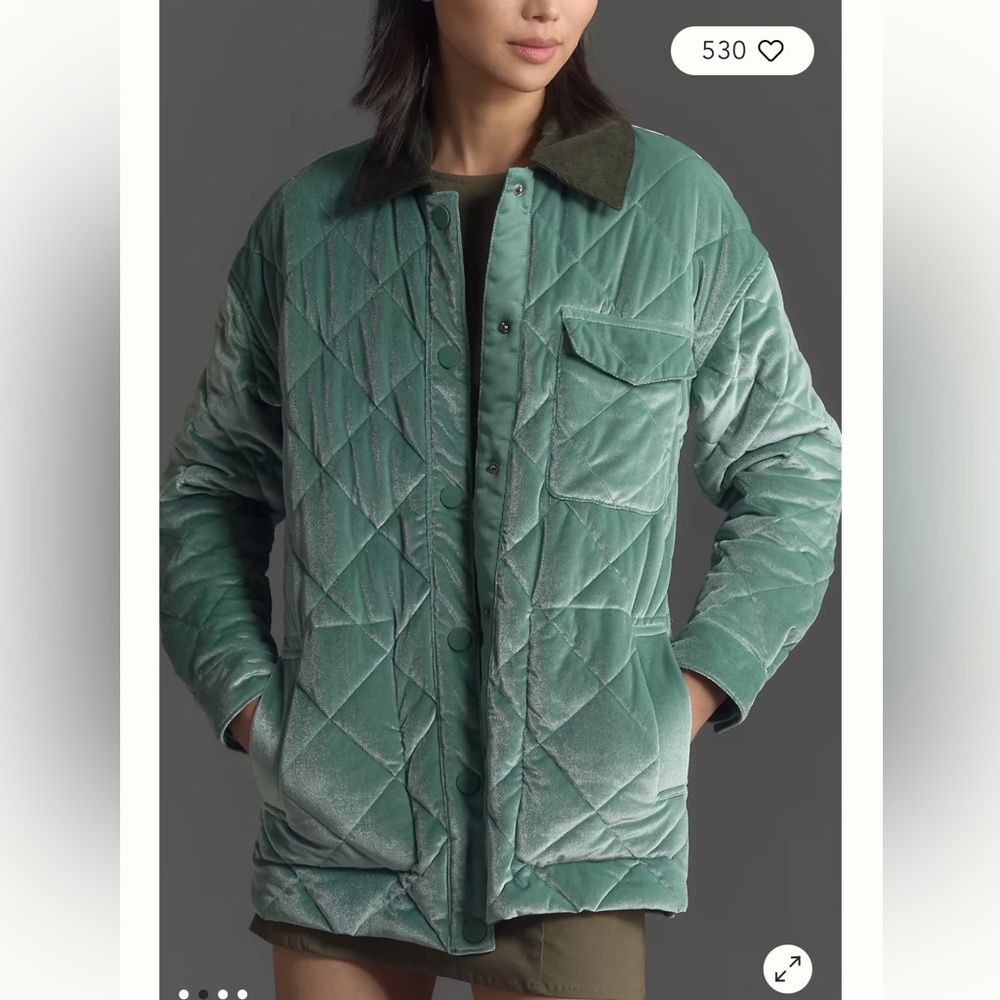 Anthropologie mid weight reversible coat